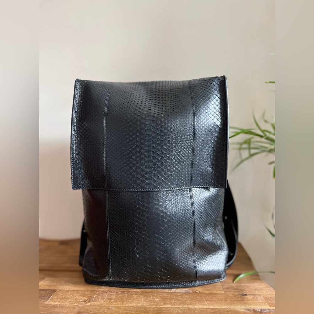 Balenciaga Phileas Python Backpack - image 1